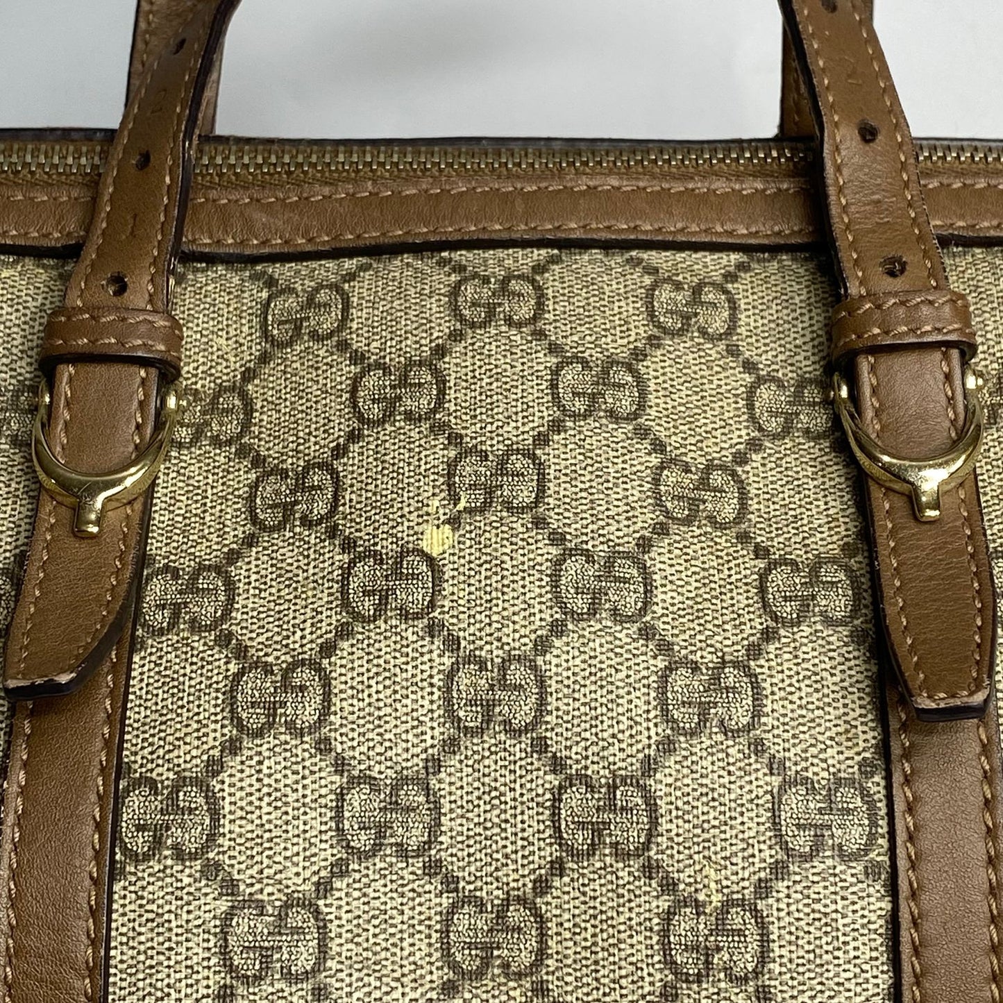 Gucci Boston 2 Way Bag Light Brown Trims