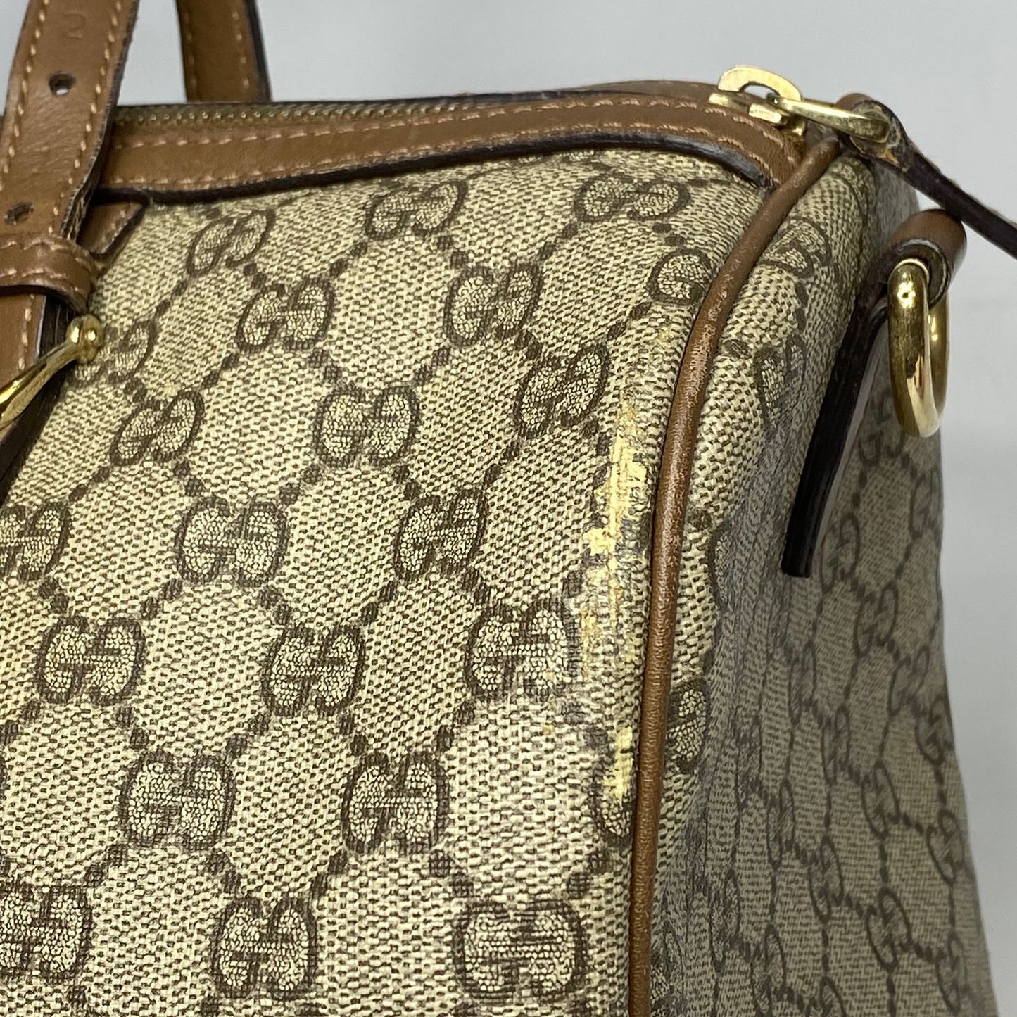 Gucci Boston 2 Way Bag Light Brown Trims