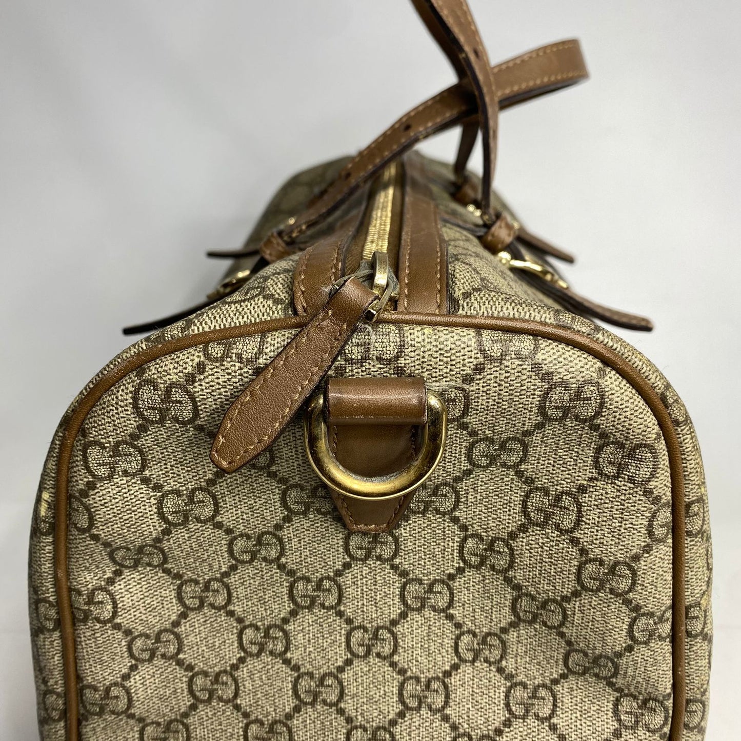 Gucci Boston 2 Way Bag Light Brown Trims