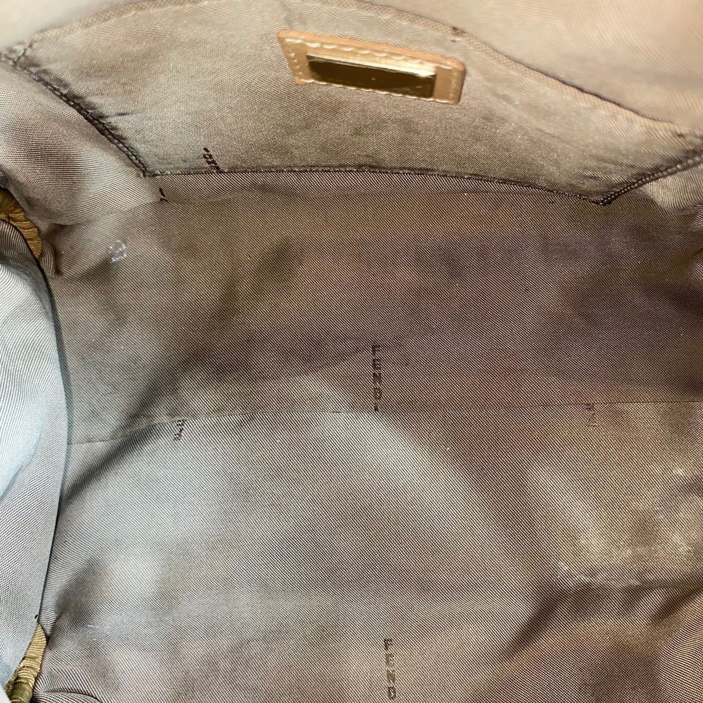 Fendi Zucchiro Canvas Boston Bag