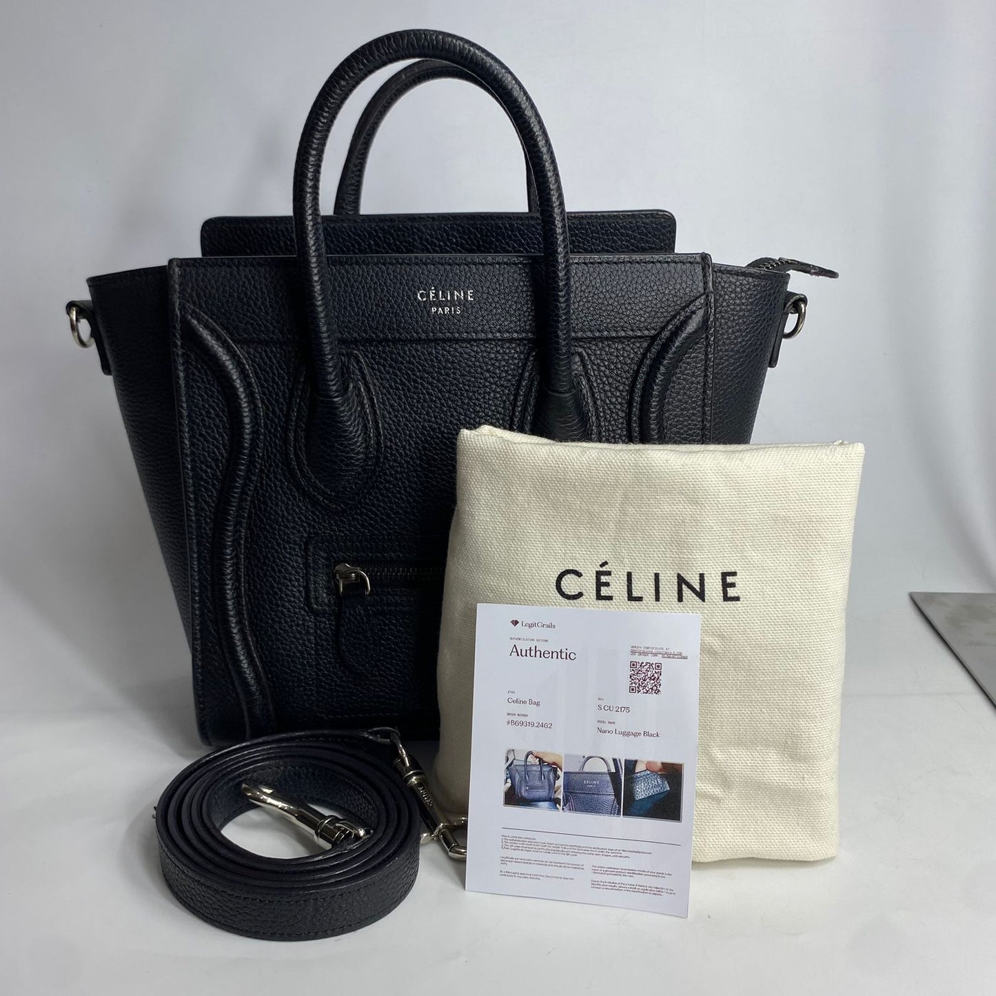 Celine Nano Luggage Black