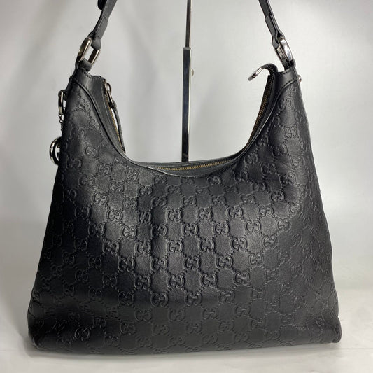 Gucci Guccissima Hobo Bag Black