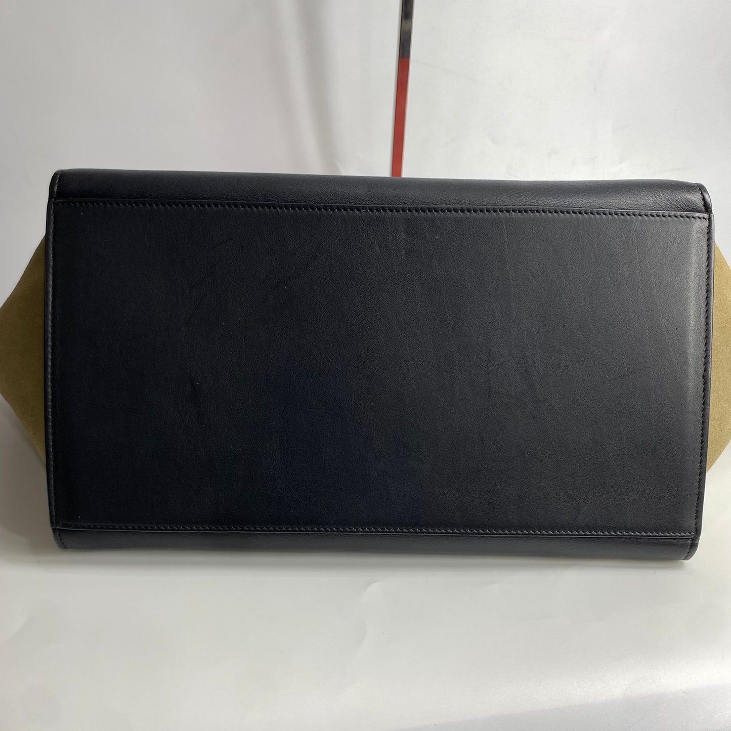 Celine Trapeze Tricolor Red Black Brown