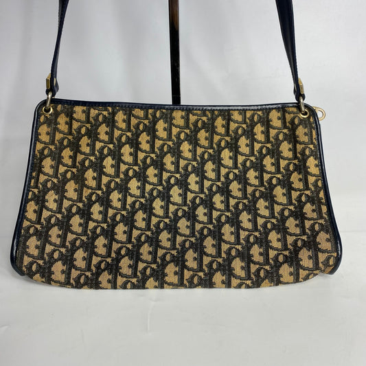 Dior Trotter Canvas Shoulder Bag Brown