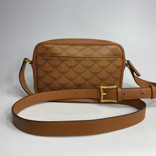 MCM Himmel Crossbody Bag Cognac