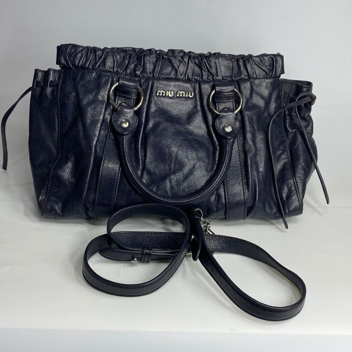 Miu Miu 2 way Vitello Lux Black