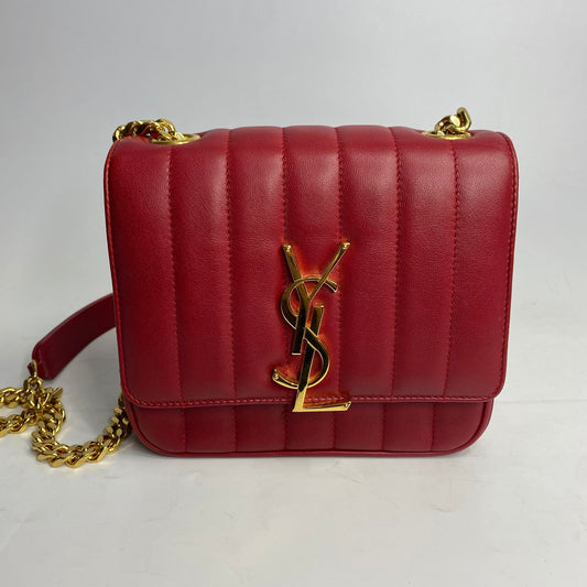 YSL Vicky Camera Bag Red