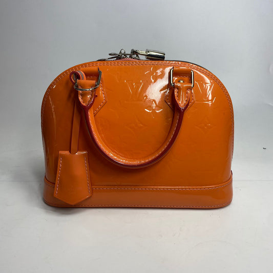 Louis Vuitton Alma BB Vernis Monogram Orange
