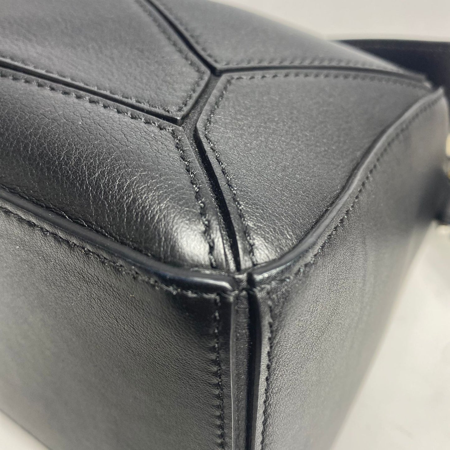 Loewe Puzzle Black Small with Anagram Strap