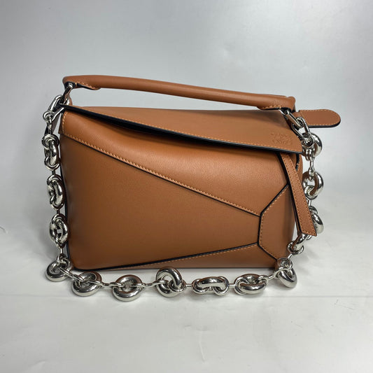 Loewe Puzzle Tan Small With Donut Strap