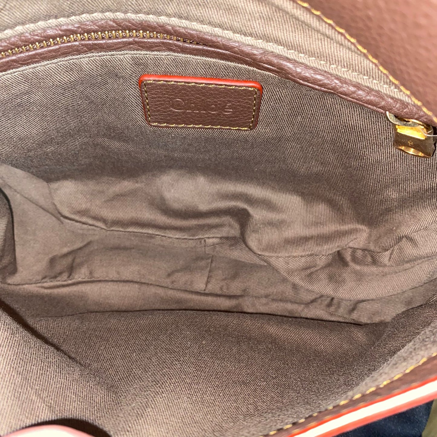 Chloe Marcie Saddle Bag Dark Brown