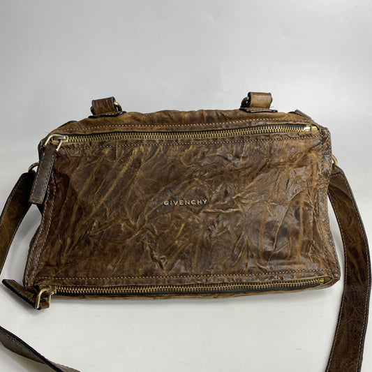 Givenchy Pandora Bag In Distressed Brown
