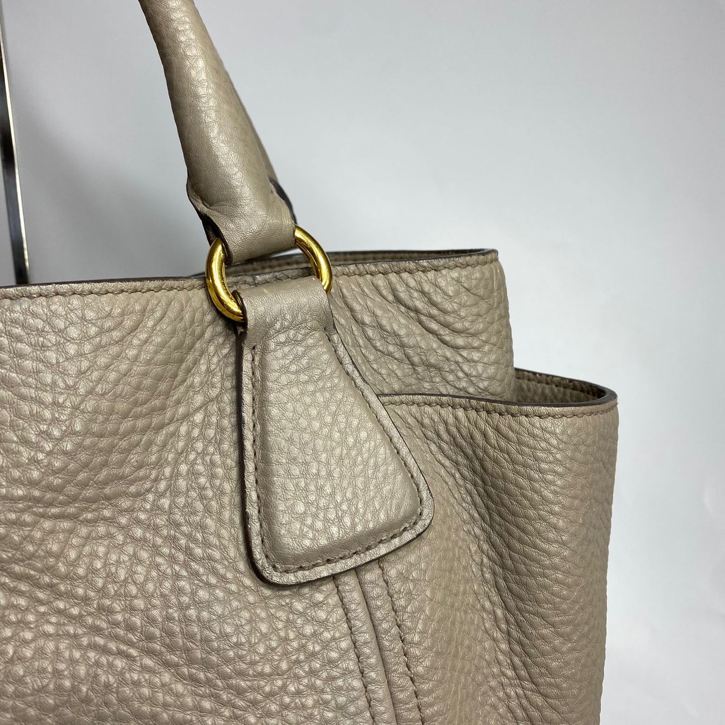 Prada Vitello Paino Taupe
