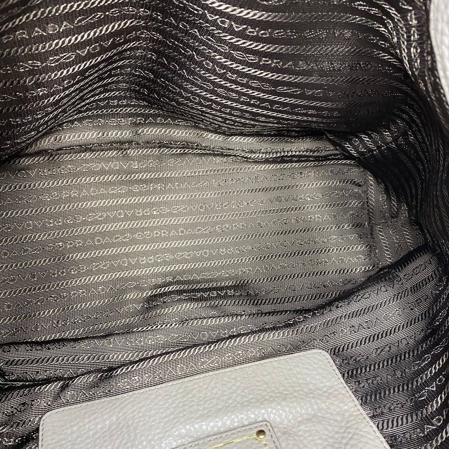 Prada Vitello Paino Taupe