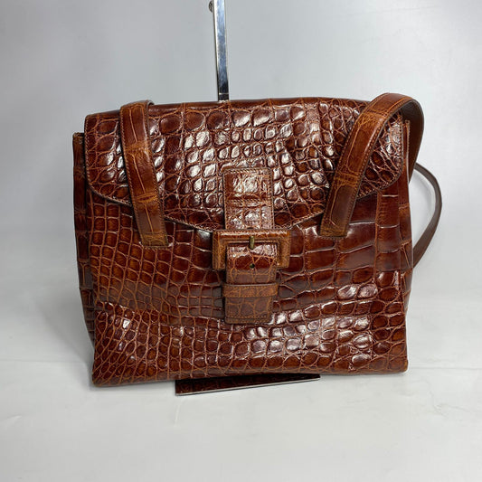 Prada Brown Crocodile Bag