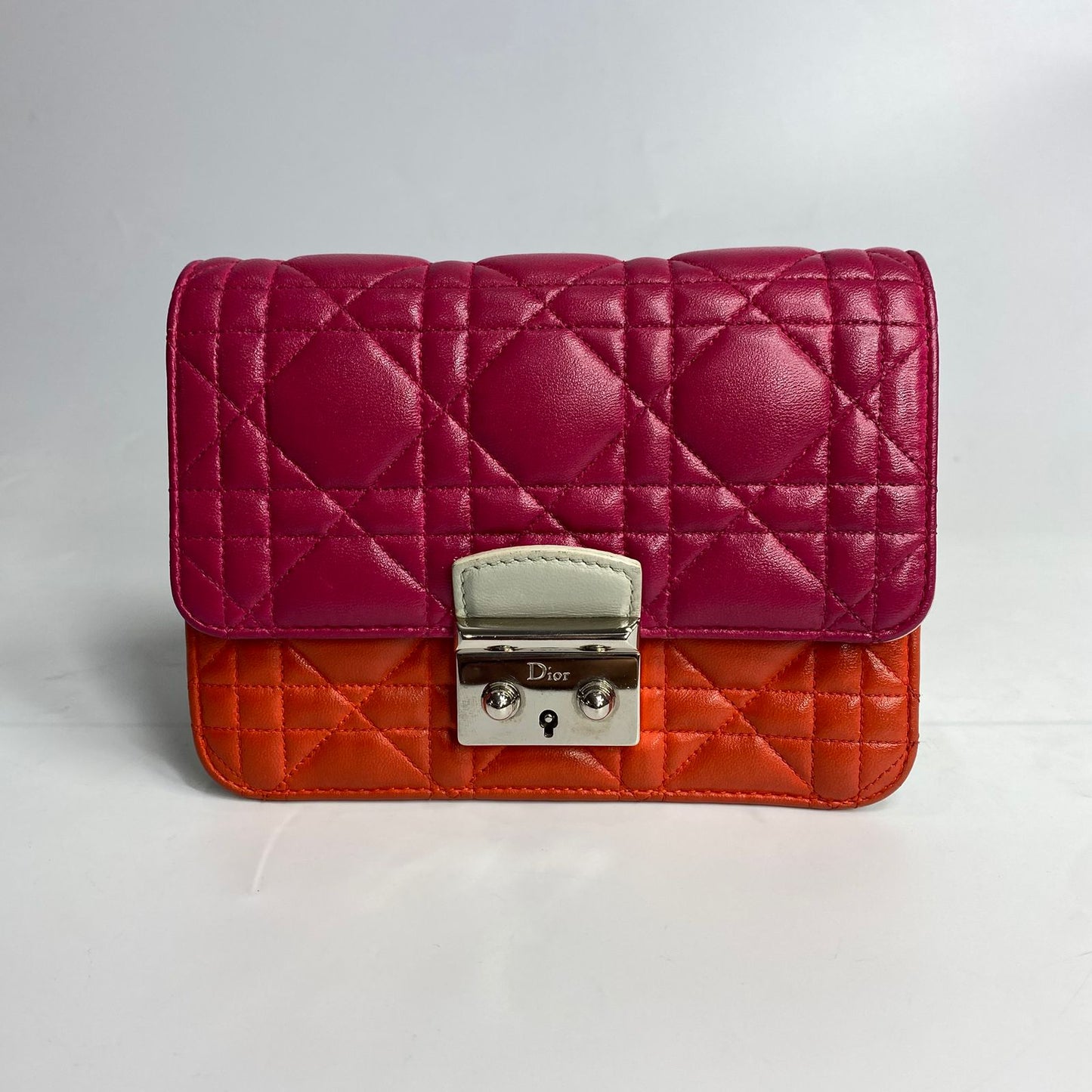 Dior Miss Dior Promenade FlaP Crossbody bag  Pink and Orange