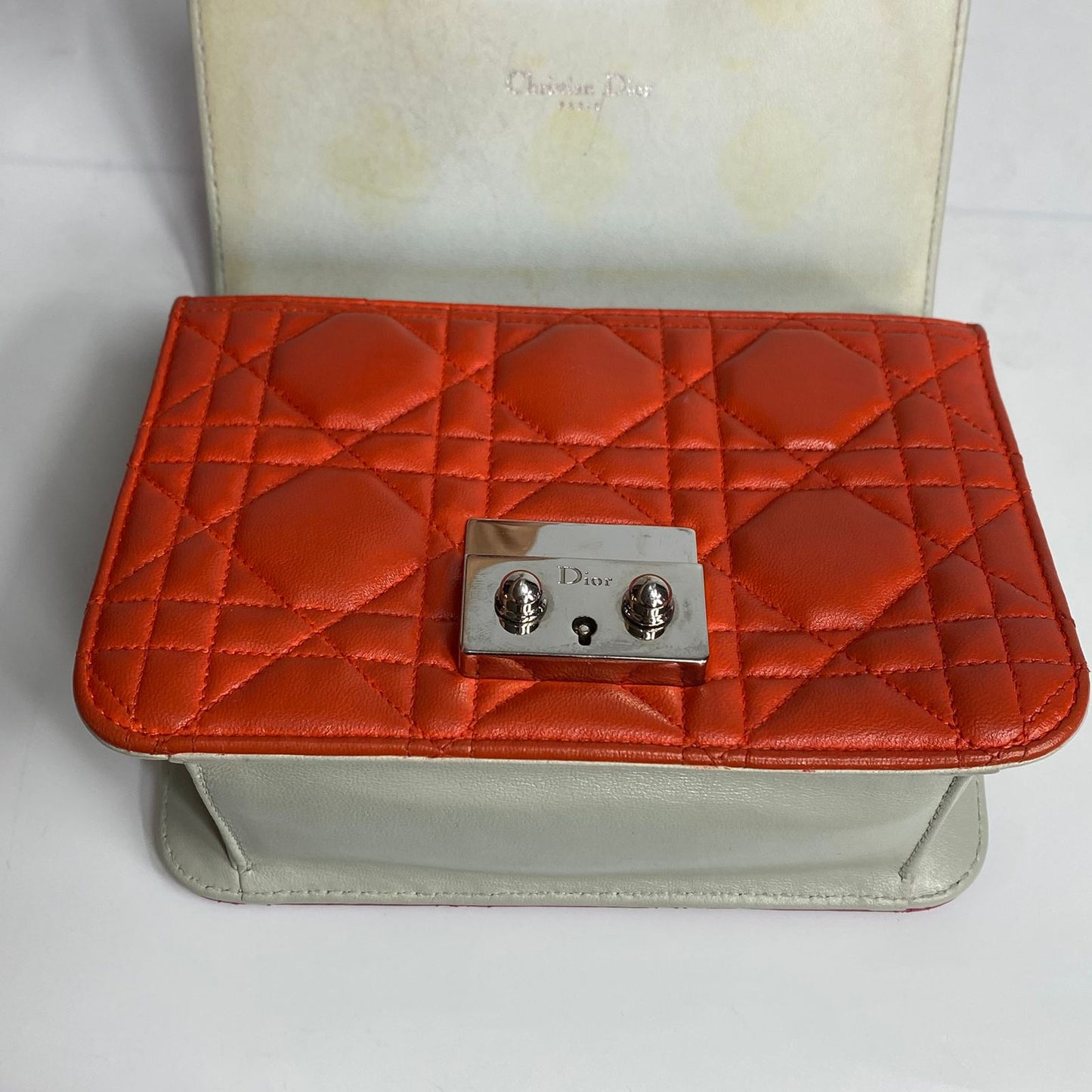 Dior Miss Dior Promenade FlaP Crossbody bag  Pink and Orange