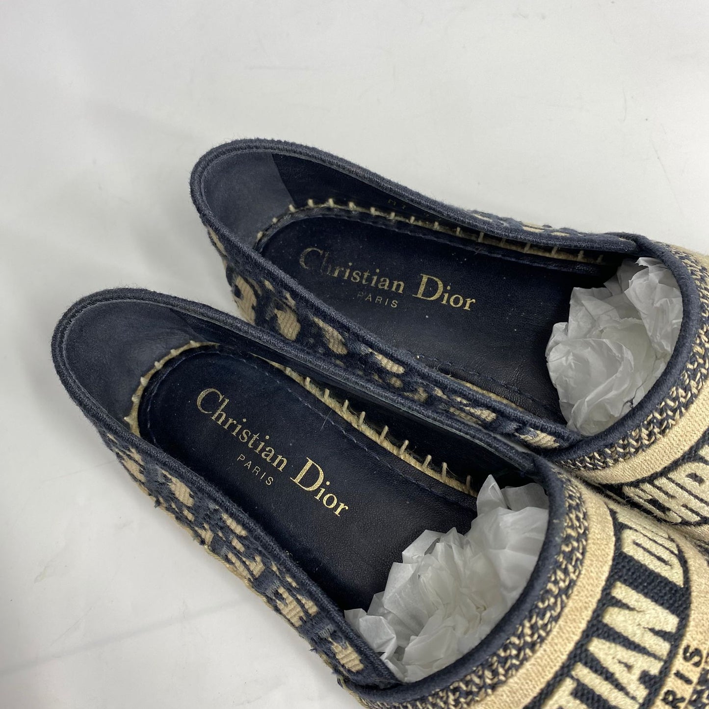 Dior Granville Espadrille Oblique Size 36.5