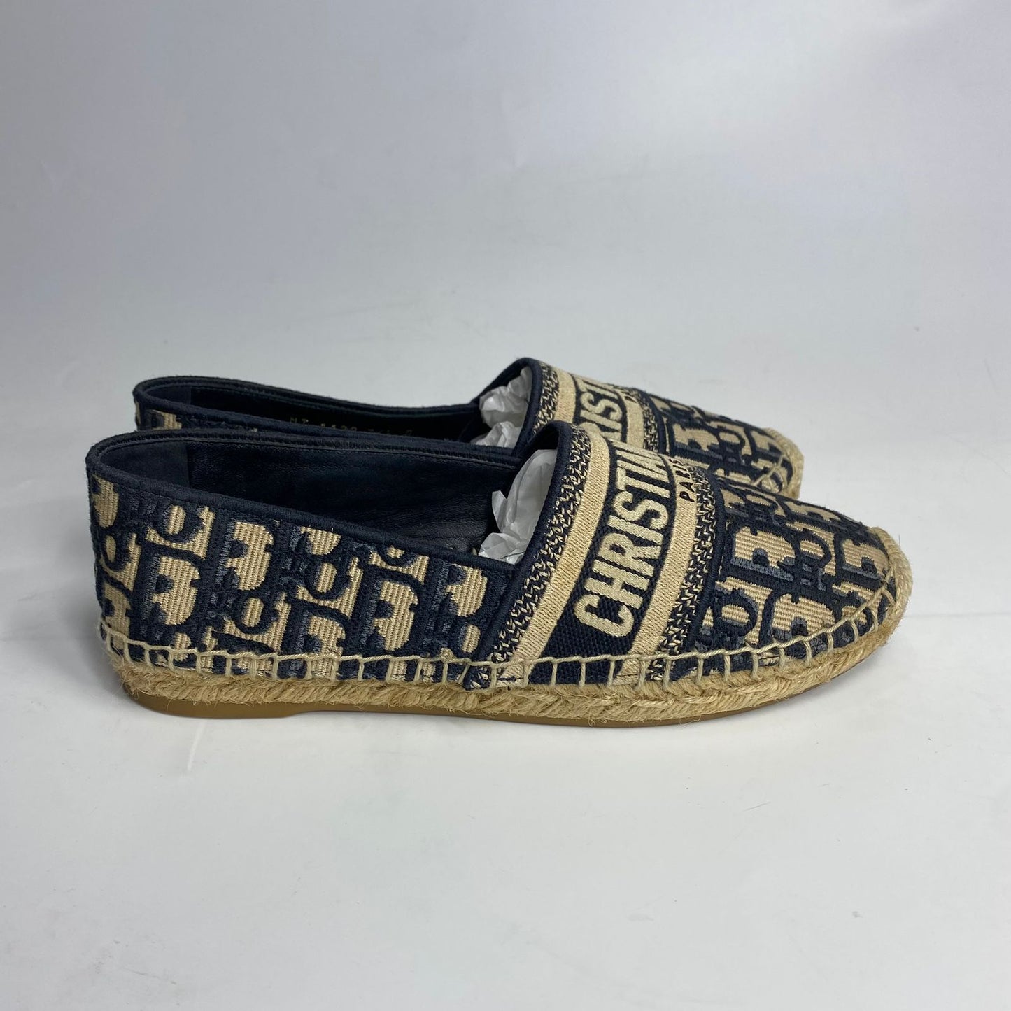 Dior Granville Espadrille Oblique Size 36.5