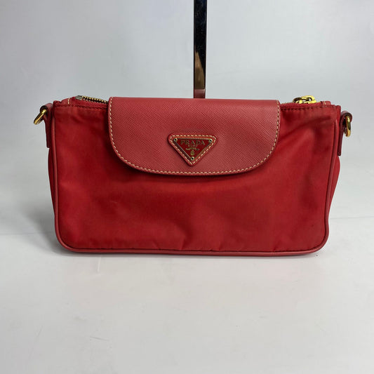 Prada Tessuto Saffiano Nylon Red
