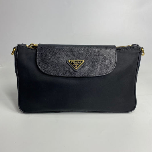 Prada Tessuto Nylon Saffiano Black