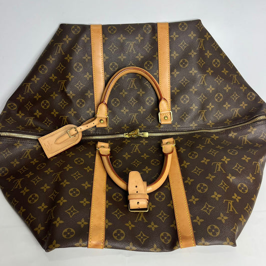 Louis Vuitton Keepall Duffel Bag In The Classic Brown Monogram