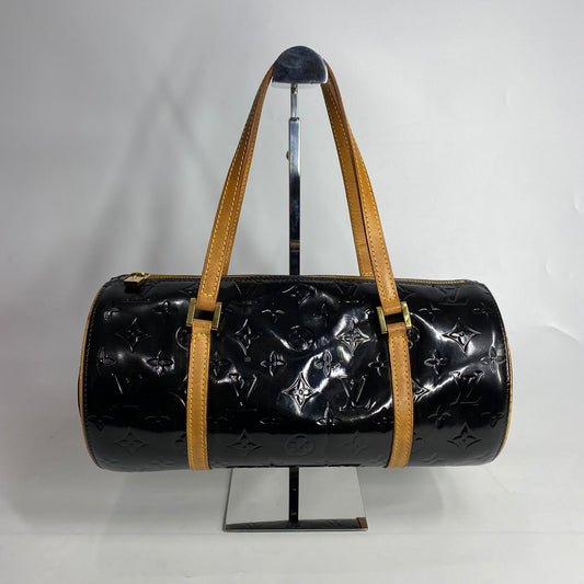 Louis Vuitton Papillon Vernis Yellow (recolored to black)