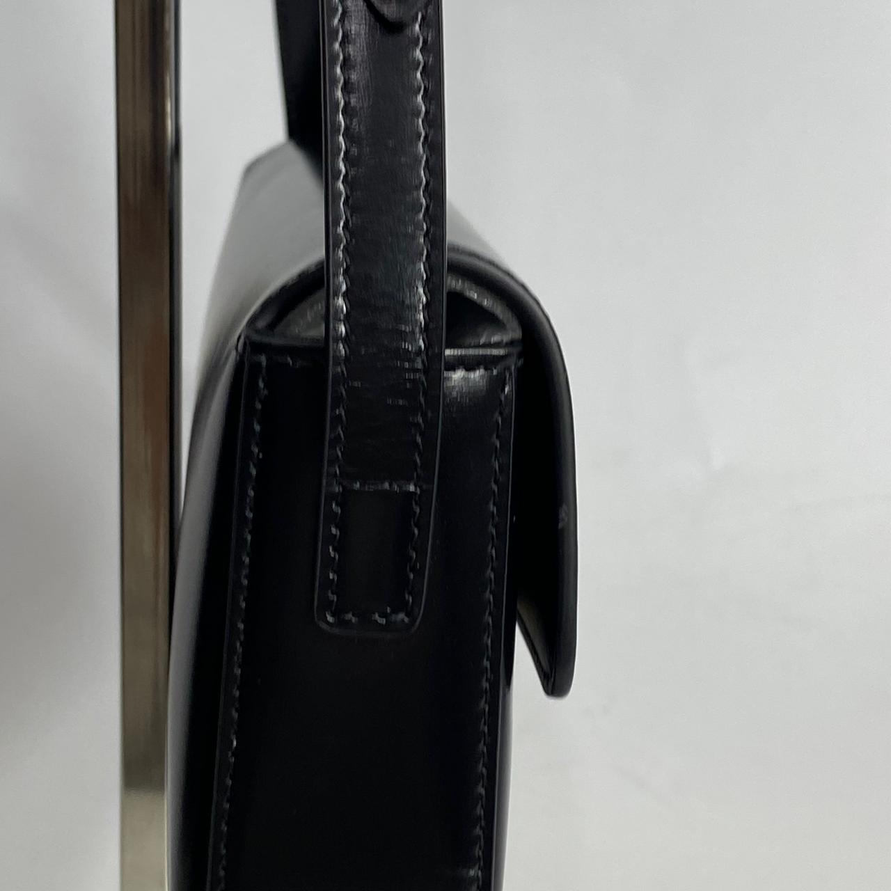 Celine Claude Triomphe Shoulder Bag Black
