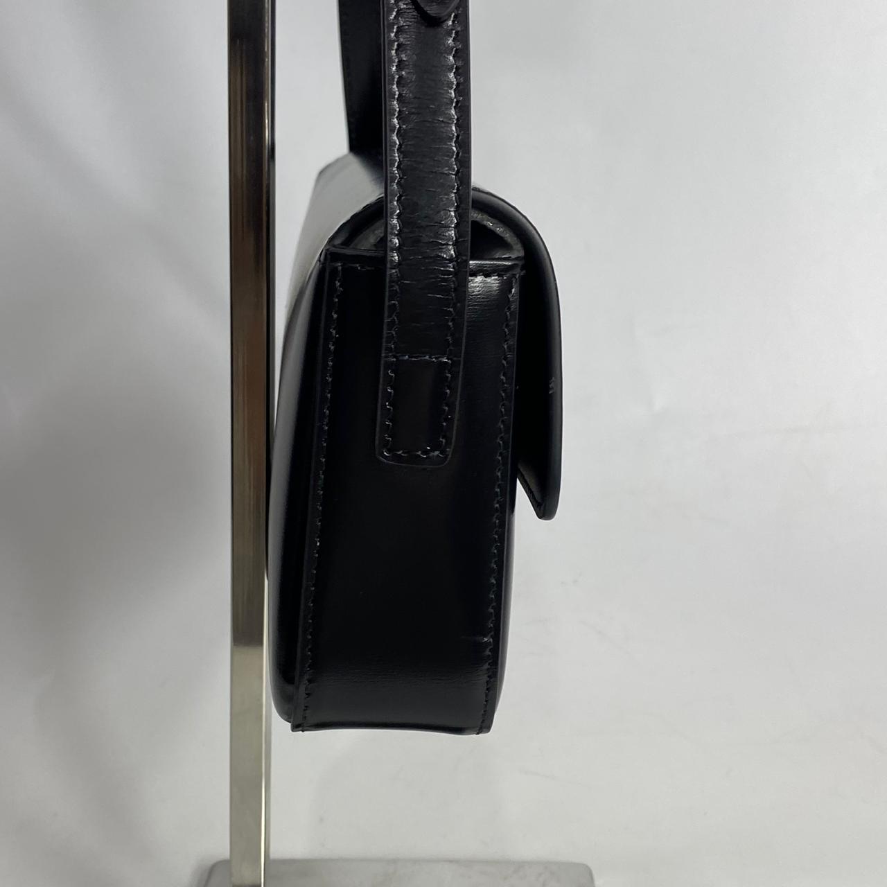 Celine Claude Triomphe Shoulder Bag Black