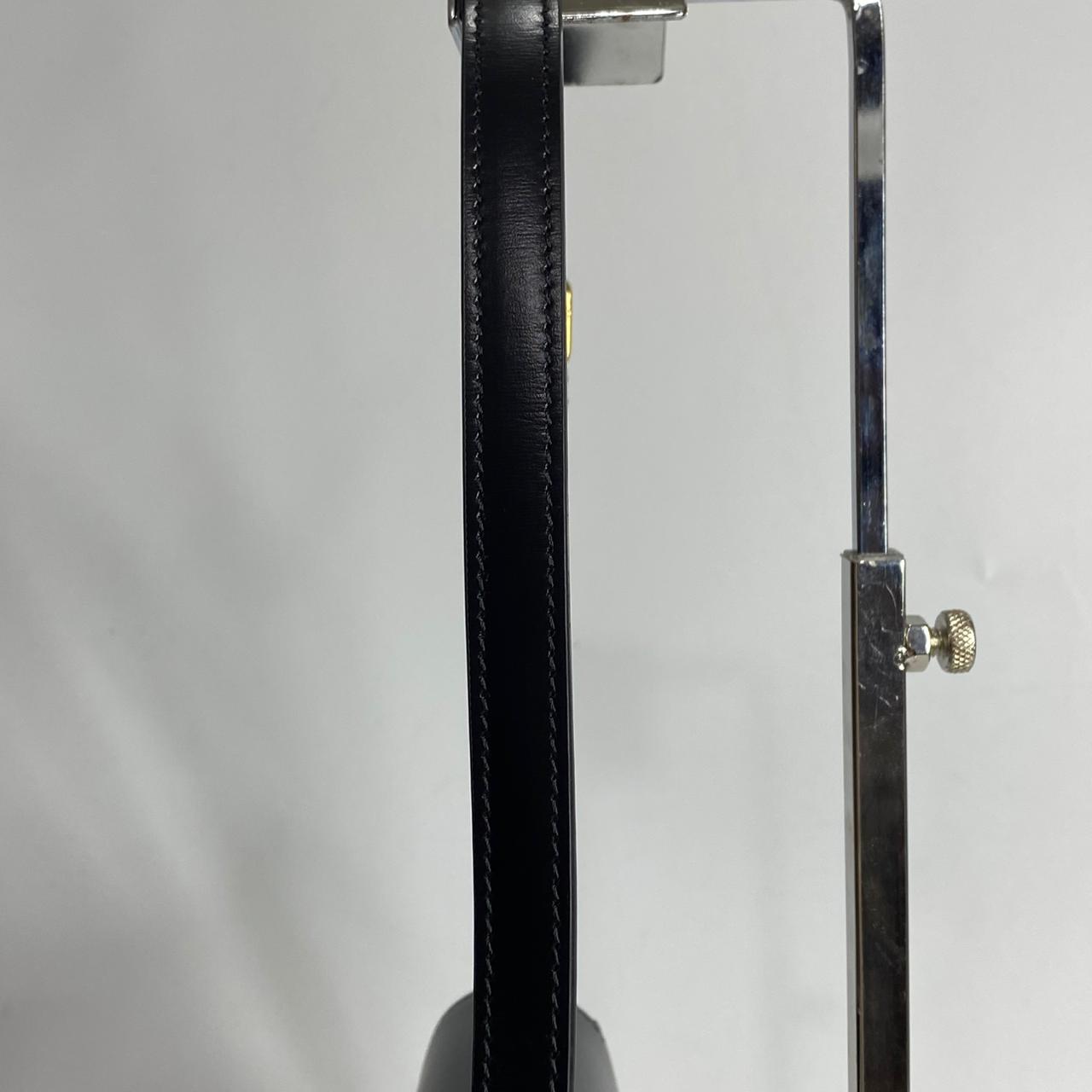 Celine Claude Triomphe Shoulder Bag Black