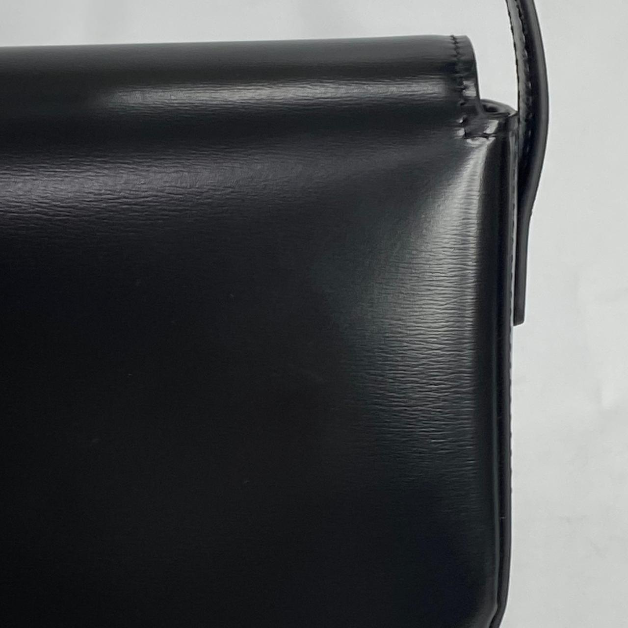 Celine Claude Triomphe Shoulder Bag Black