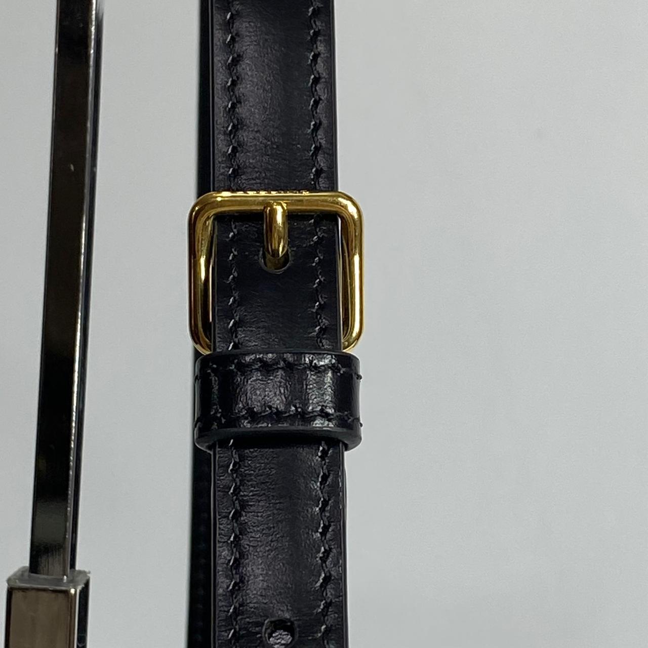 Celine Claude Triomphe Shoulder Bag Black