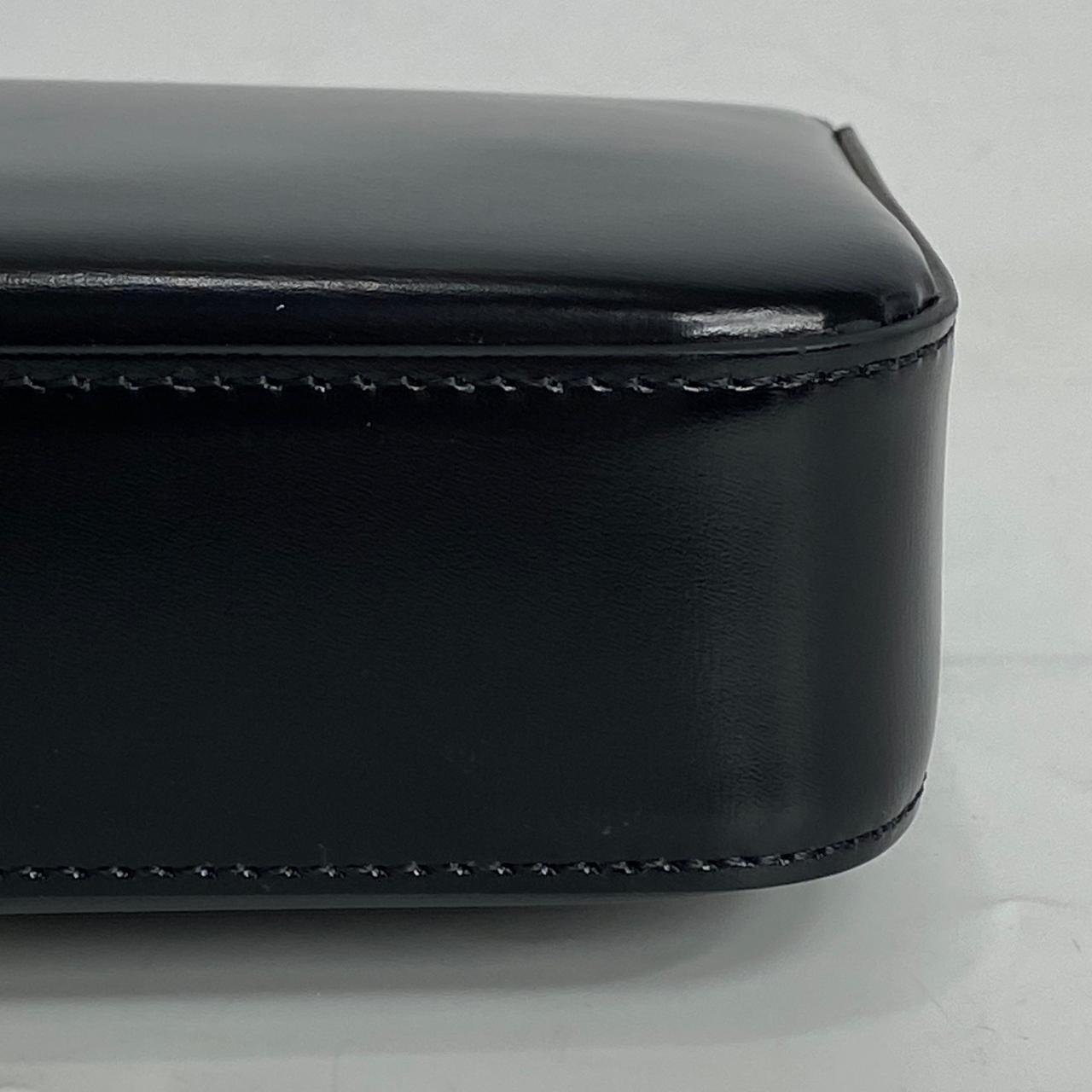 Celine Claude Triomphe Shoulder Bag Black