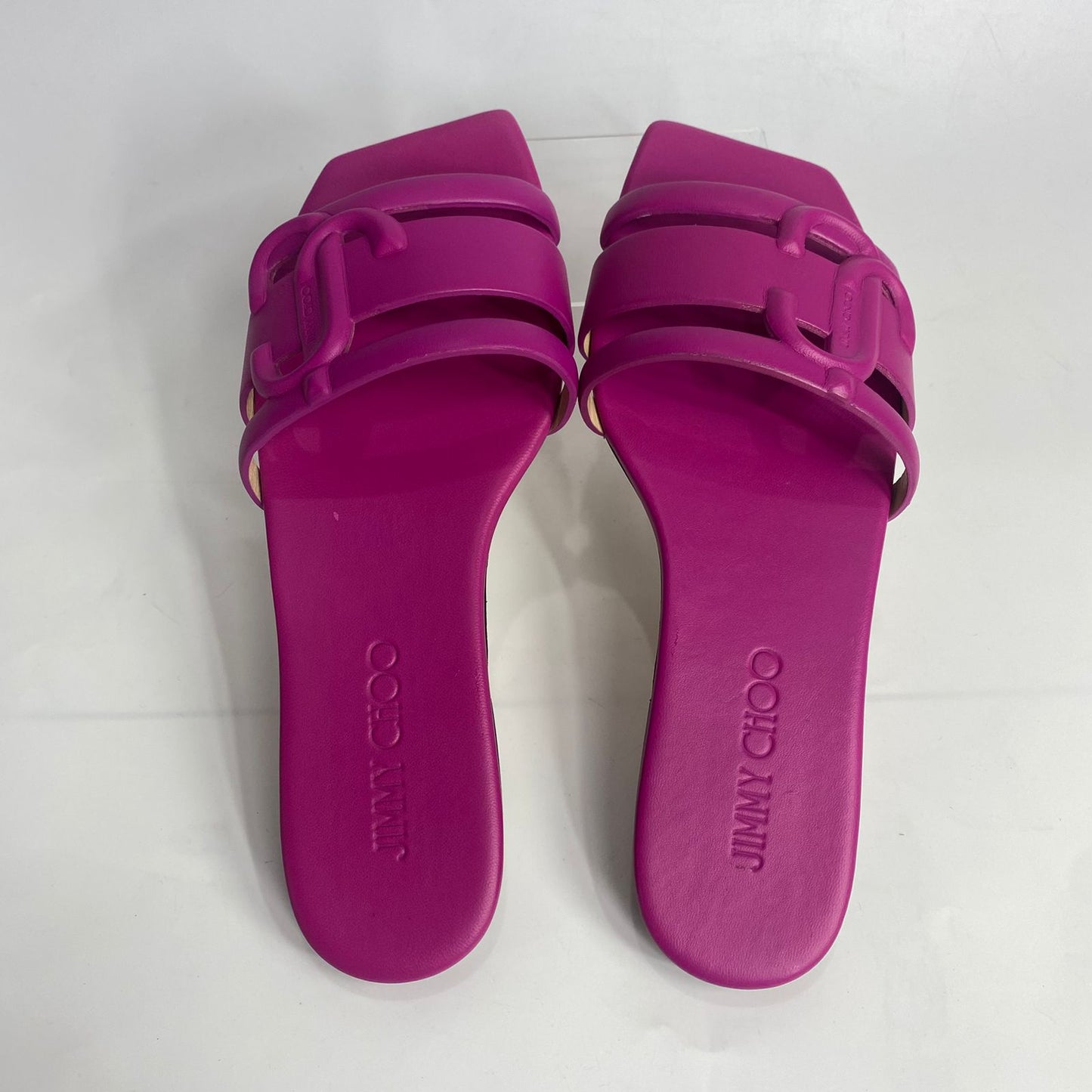 Jimmy Choo Laran Flat Slide Fuchsia Pink 36