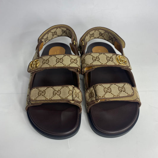 Gucci GG Canvas Sling Back Sandals