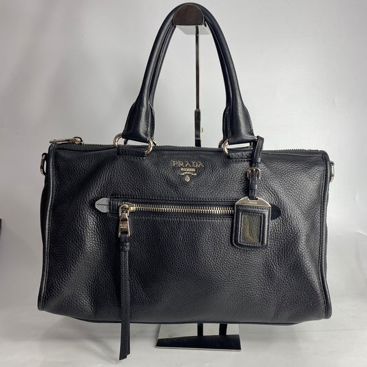 Prada Vitello Phenix Leather Black