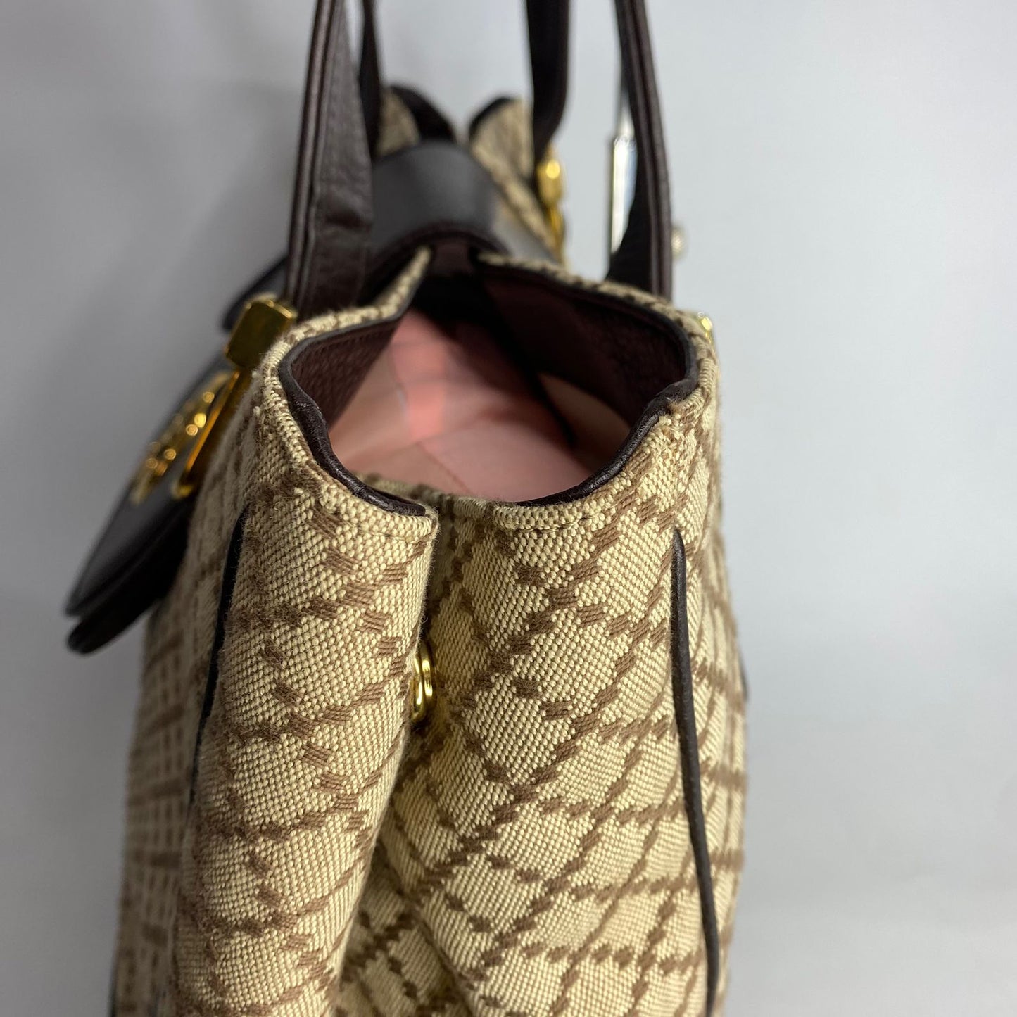 Gucci 1973 Ebony Diamante Beige