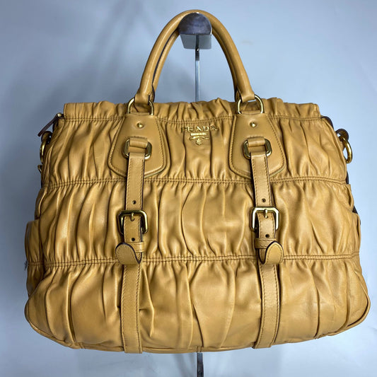 Prada Nappa Gaufre Beige GHW