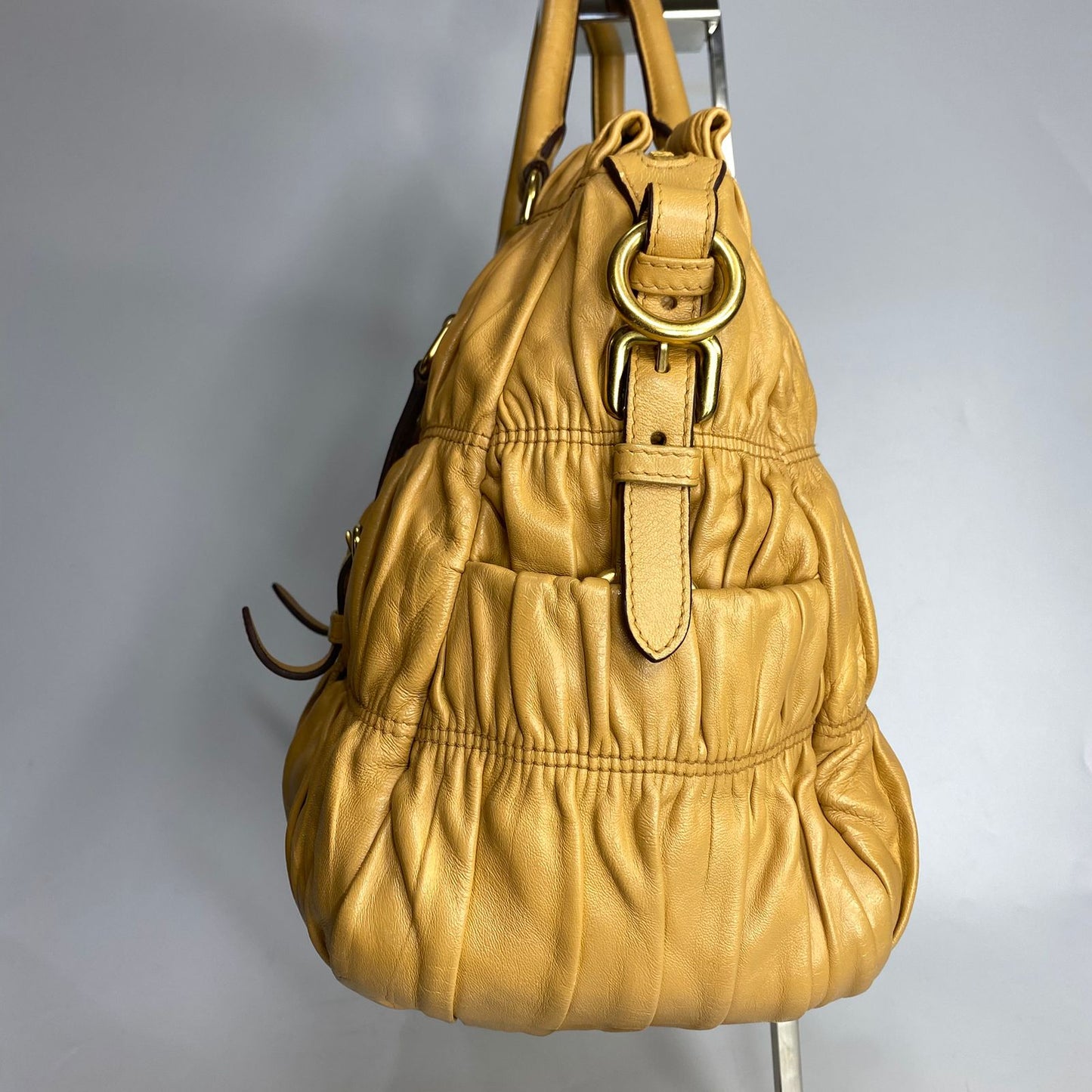 Prada Nappa Gaufre Beige GHW