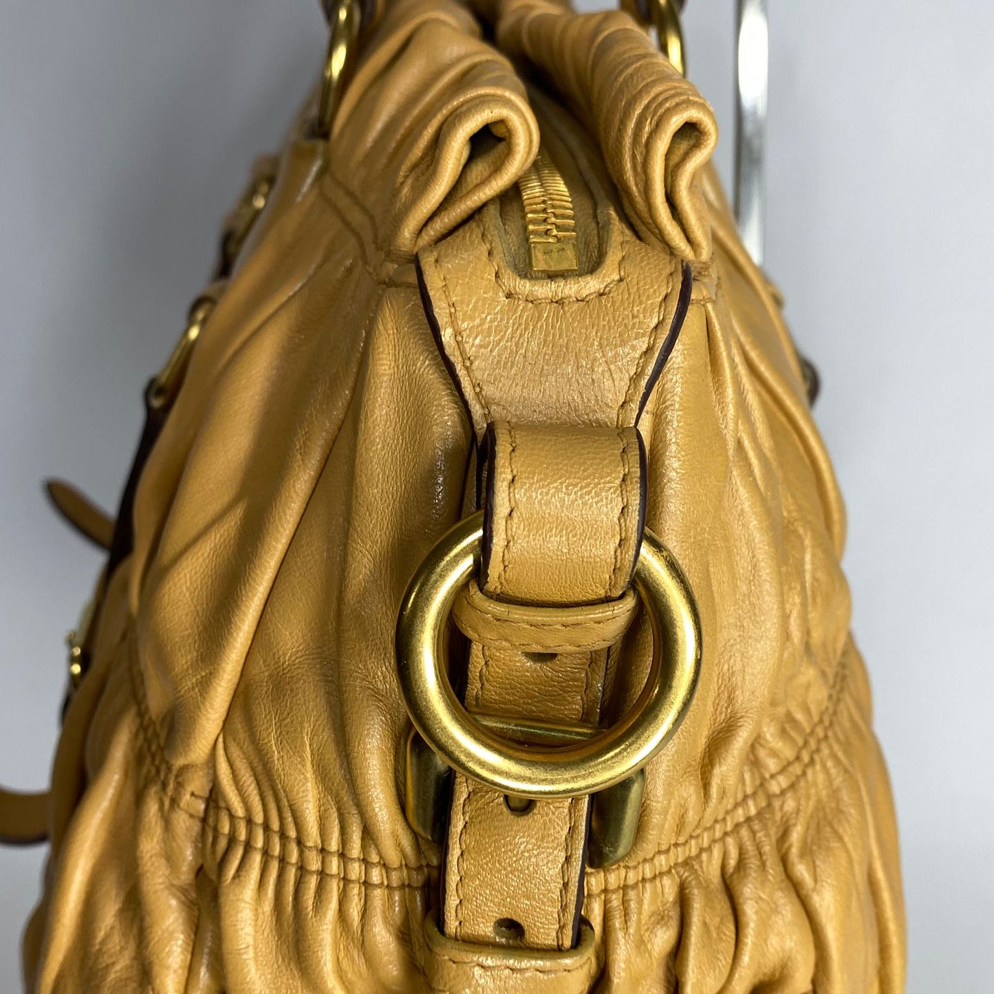 Prada Nappa Gaufre Beige GHW
