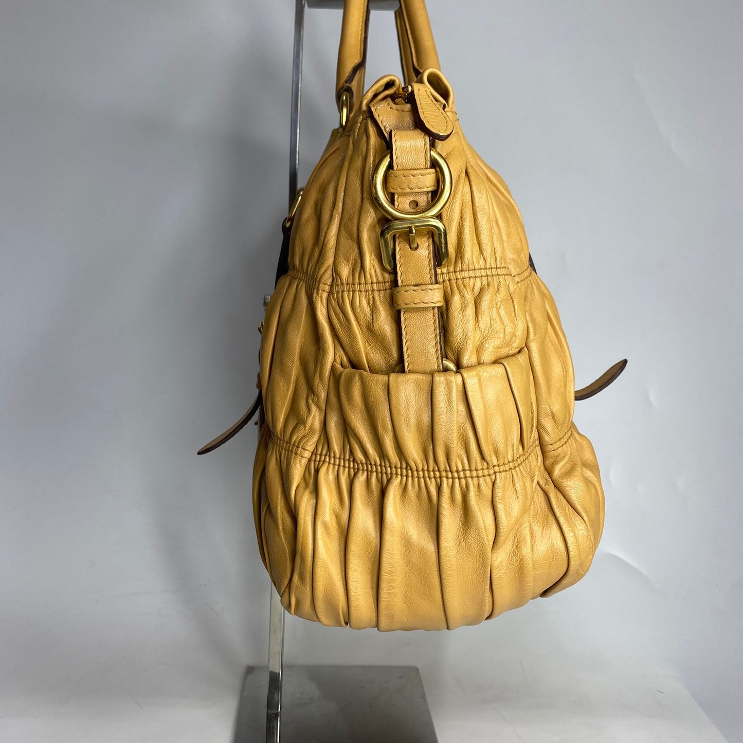 Prada Nappa Gaufre Beige GHW