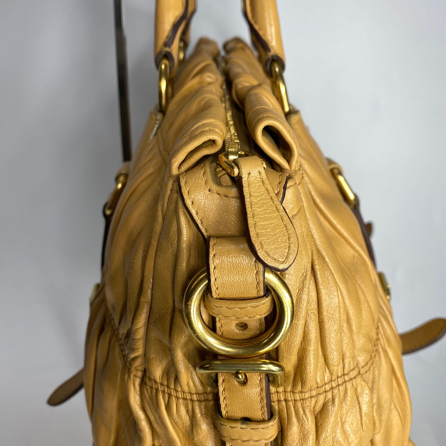 Prada Nappa Gaufre Beige GHW