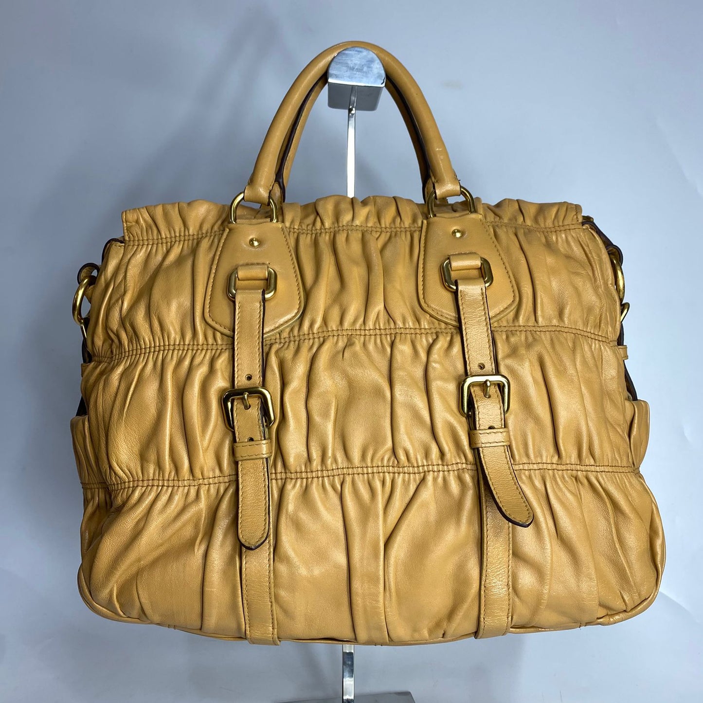 Prada Nappa Gaufre Beige GHW