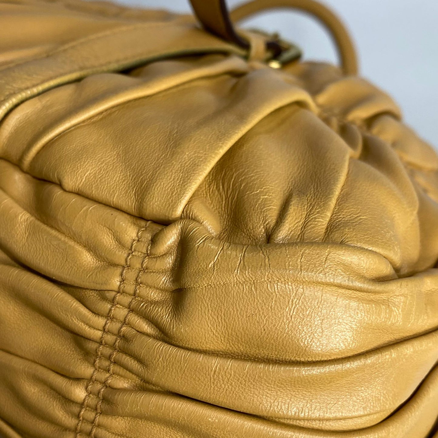 Prada Nappa Gaufre Beige GHW