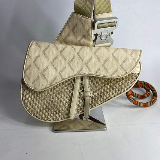 Dior Nautic Saddle Diamond Canvas