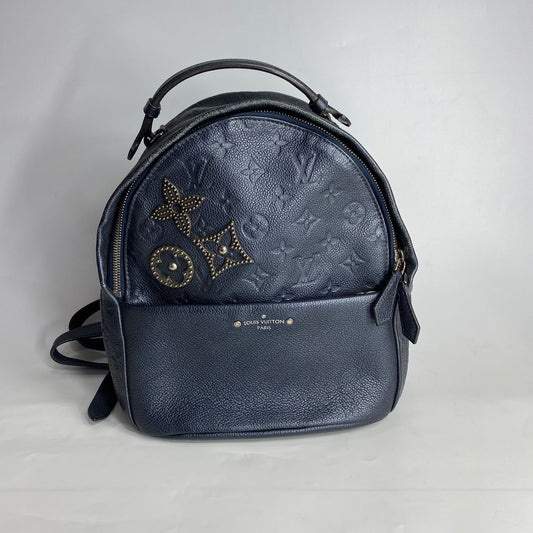 Louis Vuitton Blue Monogram Empreinte Sorbonne Backpack