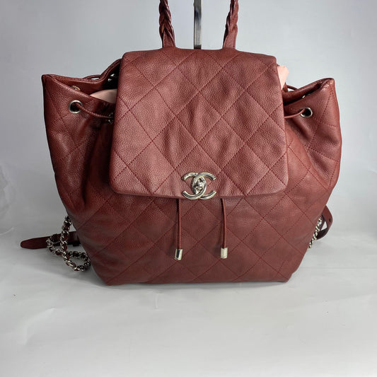 Chanel Duma Backpack Burgundy Quilted