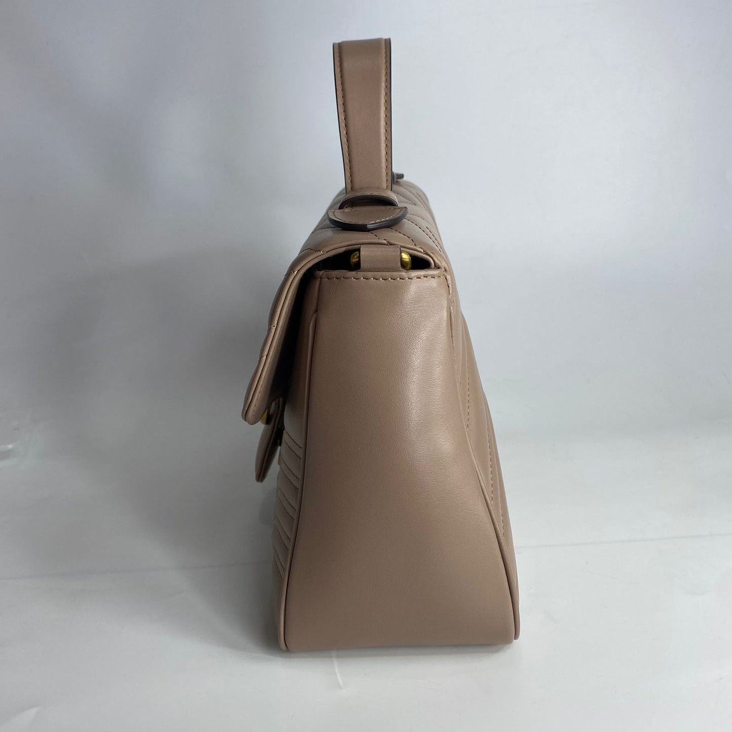 Gucci GG Marmont Top Handle Beige