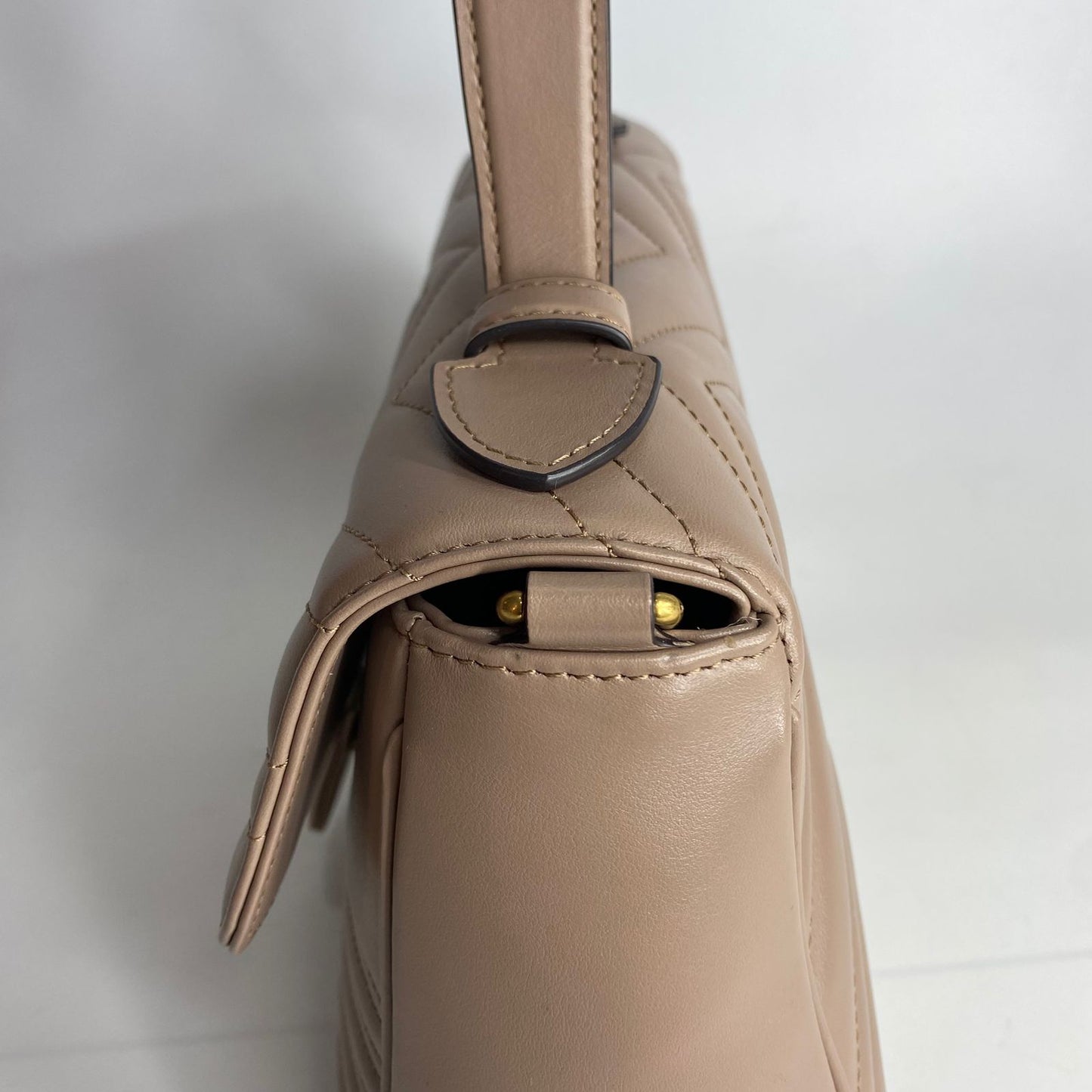 Gucci GG Marmont Top Handle Beige