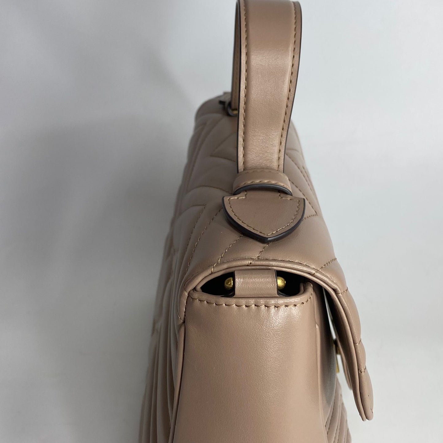 Gucci GG Marmont Top Handle Beige
